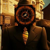 large clockman