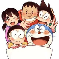 nhóm nobita+top của shi và mon