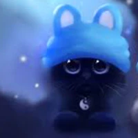 mèo đen cute (mochi)