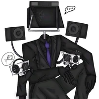 large tv man