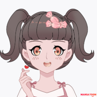 tóc hồng cute